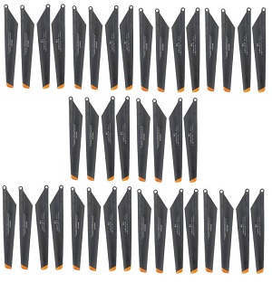 Double Horse 9050 DH 9050 RC helicopter spare parts todayrc toys listing 10 sets main blades (Upgrade Black-Orange)