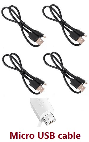 SJRC F11, F11 PRO, F11 4K PRO, F11s PRO, F11s 4k PRO RC Drone spare parts todayrc toys listing USB charger wire 4pcs (Micro USB cable) - Click Image to Close