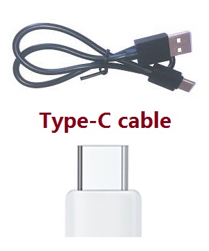 SJRC F11, F11 PRO, F11 4K PRO, F11s PRO, F11s 4k PRO RC Drone spare parts todayrc toys listing USB charger wire (Type-C cable) - Click Image to Close