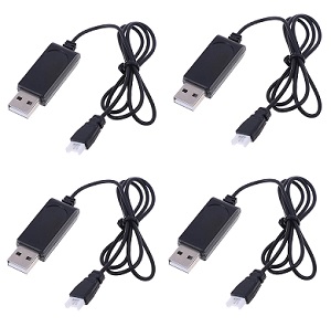 Hubsan X4 H107L USB charger wire 4pcs