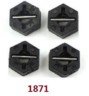 Wltoys 104072 RC Car spare parts hexagon wheel seat 1871 - Click Image to Close