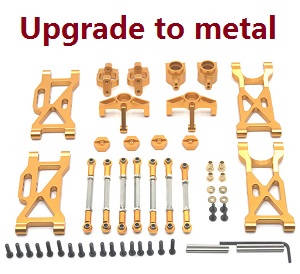 Wltoys 104001 RC Car spare parts todayrc toys listing 7-IN-1 upgrade to metal kit Gold