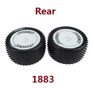 Wltoys 104002 RC Car spare parts rear tires 1883 (Silver)