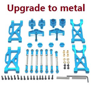 Wltoys 104001 RC Car spare parts todayrc toys listing 7-IN-1 upgrade to metal kit Blue