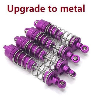 Wltoys 104001 RC Car spare parts todayrc toys listing front and rear shock absorber (Metal) Purple