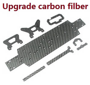 Wltoys 104002 RC Car spare parts upgrade to carbon filber bottom board group