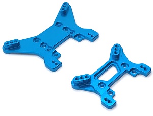 Wltoys 104001 RC Car spare parts todayrc toys listing front and rear shock absorber plate Blue - Click Image to Close