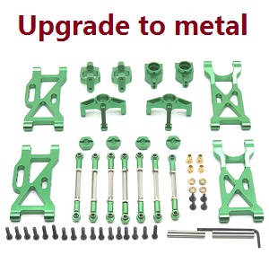 Wltoys 104001 RC Car spare parts todayrc toys listing 7-IN-1 upgrade to metal kit Green