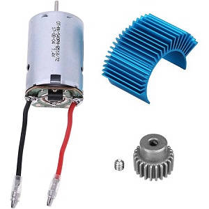 Wltoys 104001 RC Car spare parts todayrc toys listing main motor + heat sink + motor gear set - Click Image to Close