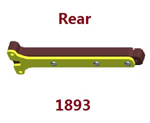 Wltoys 104072 RC Car spare parts underbody reinforcement Rear 1893