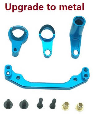 Wltoys 104002 RC Car spare parts steering clutch group (Metal) Blue - Click Image to Close