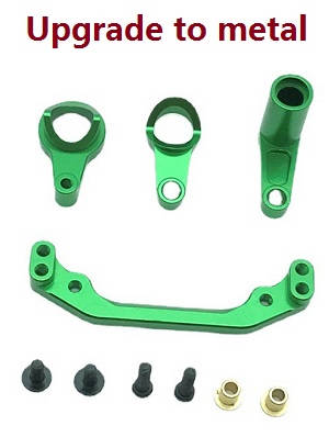 Wltoys 104072 RC Car spare parts steering clutch group (Metal) Green - Click Image to Close
