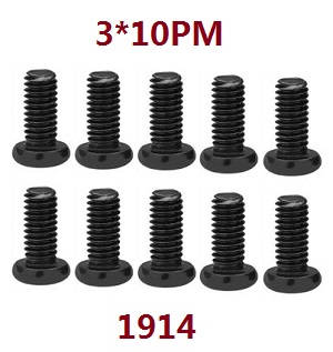 Wltoys 104002 RC Car spare parts screws set 3*10PM 1914 - Click Image to Close