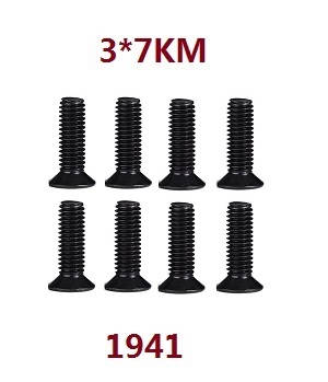Wltoys 104072 RC Car spare parts screws set 3*7KM 1941