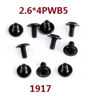 Wltoys 104002 RC Car spare parts screws set 2.6*4PWB5 1917