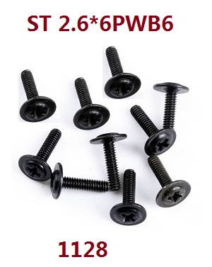 Wltoys 104072 RC Car spare parts screws set st2.6*6PWB6 1128 - Click Image to Close