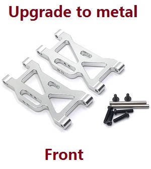 Wltoys 104002 RC Car spare parts front swing arm (Metal) Silver