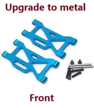 Wltoys 104002 RC Car spare parts front swing arm (Metal) Blue