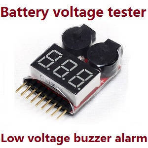 Wltoys 104072 RC Car spare parts Lipo battery voltage tester low voltage buzzer alarm (1-8s)