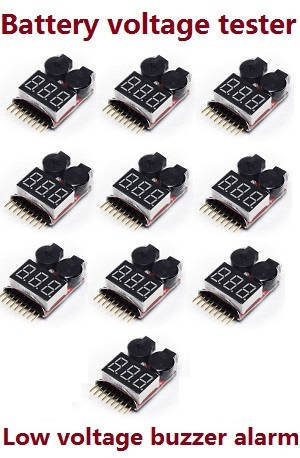 Wltoys 104001 RC Car spare parts todayrc toys listing Lipo battery voltage tester low voltage buzzer alarm (1-8s) 10pcs