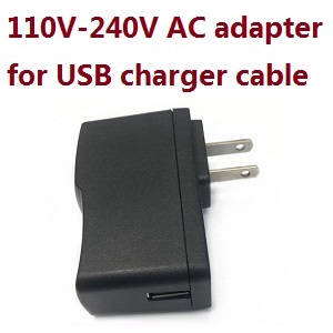 Wltoys 104002 RC Car spare parts 110V-240V AC Adapter for USB charging cable - Click Image to Close