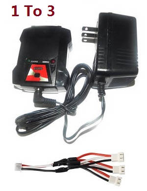 Wltoys 104072 RC Car spare parts charger and balance charger box with 1 to 3 wire - Click Image to Close