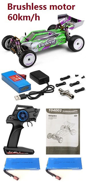 Wltoys 104002 RC Car with 3 battery RTR