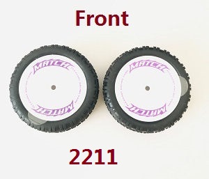 Wltoys 104002 RC Car spare parts front tires 2211 (Purple)