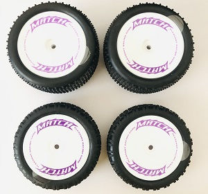 Wltoys 104001 RC Car spare parts todayrc toys listing front and rear wheels tires set Purple
