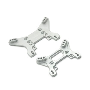 Wltoys XK 104002 RC Car spare parts front and rear shock absorber plate Silver