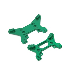 Wltoys XK 104002 RC Car spare parts front and rear shock absorber plate Green - Click Image to Close