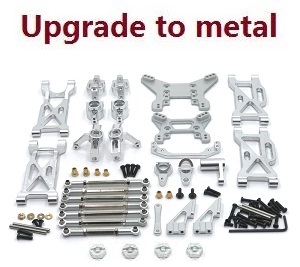 Wltoys XK 104002 RC Car spare parts 10-IN-1 upgrade to metal kit Silver