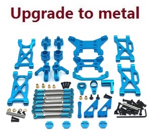 Wltoys XK 104001 RC Car spare parts 10-IN-1 upgrade to metal kit Blue