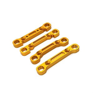 Wltoys XK 104001 RC Car spare parts rear and front swing arm strengthening plate Gold