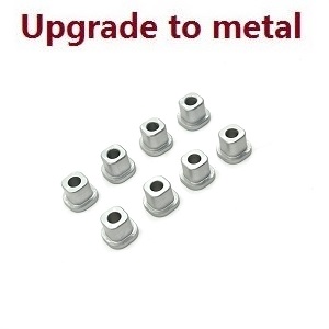 Wltoys XK 104072 RC Car spare parts swing arm shaft cap upgrade to metal Silver