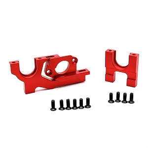 Wltoys XK 104002 RC Car spare parts adjustable motor fixing base and reduction gear fixing seat Red - Click Image to Close
