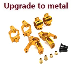 Wltoys XK 104002 RC Car spare parts 3-IN-1 upgrade to metal Kit Gold