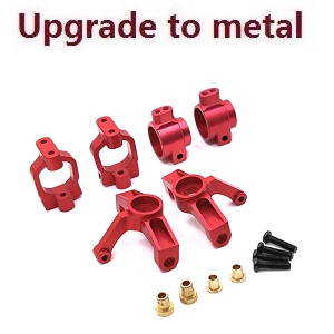 Wltoys XK 104072 RC Car spare parts 3-IN-1 upgrade to metal Kit Red - Click Image to Close
