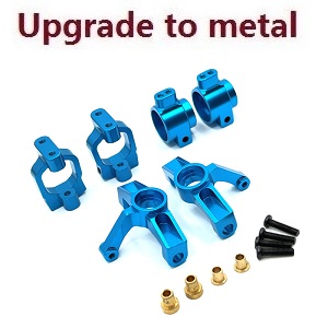 Wltoys XK 104072 RC Car spare parts 3-IN-1 upgrade to metal Kit Blue - Click Image to Close