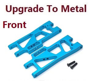 Wltoys XK 104009 RC Car spare parts todayrc toys listing front lower arm upgrade to metal (Blue) - Click Image to Close