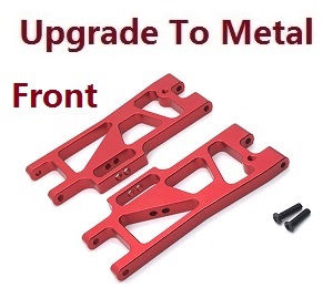 Wltoys XK 104009 RC Car spare parts todayrc toys listing front lower arm upgrade to metal (Red) - Click Image to Close