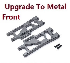 Wltoys XK 104019 RC Car spare parts front lower arm upgrade to metal (Titanium color) - Click Image to Close