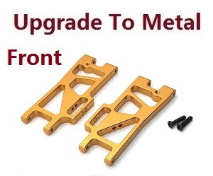 Wltoys XK 104009 RC Car spare parts todayrc toys listing front lower arm upgrade to metal (Gold) - Click Image to Close