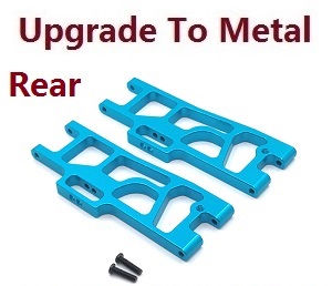 Wltoys XK 104019 RC Car spare parts rear swing arm upgrade to metal (Blue) - Click Image to Close