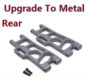 Wltoys XK 104019 RC Car spare parts rear swing arm upgrade to metal (Titanium color) - Click Image to Close