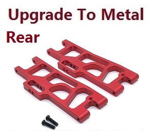 Wltoys XK 104009 RC Car spare parts todayrc toys listing rear swing arm upgrade to metal (Red) - Click Image to Close