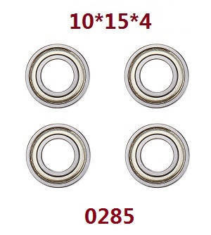 Wltoys XK 104019 RC Car spare parts bearing 4pcs 10*15*4 0285 - Click Image to Close