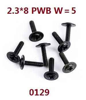 Wltoys XK 104019 RC Car spare parts screws set 2.3*8 PWB w=5 0129 - Click Image to Close