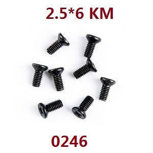 Wltoys XK 104009 RC Car spare parts todayrc toys listing screws set 2.5*6 KM 0246