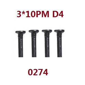 Wltoys XK 104009 RC Car spare parts todayrc toys listing screws set 3*10PM D4 0274